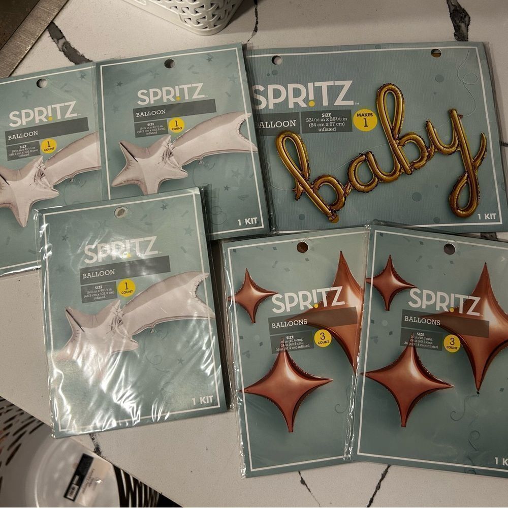 Spritz Foil Baby Balloon Bundle Set